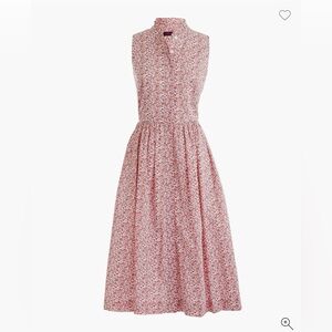 J. Crew Sleeveless ruffleneck midi dress in Liberty® chamomile floral